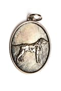 Pikkukuva 1 / 9: Dalmatian, Dalmatian Pointer - kaulakoru koiran kanssa, riipus koiran äidille, ainutlaatuiset Art-Dog korut