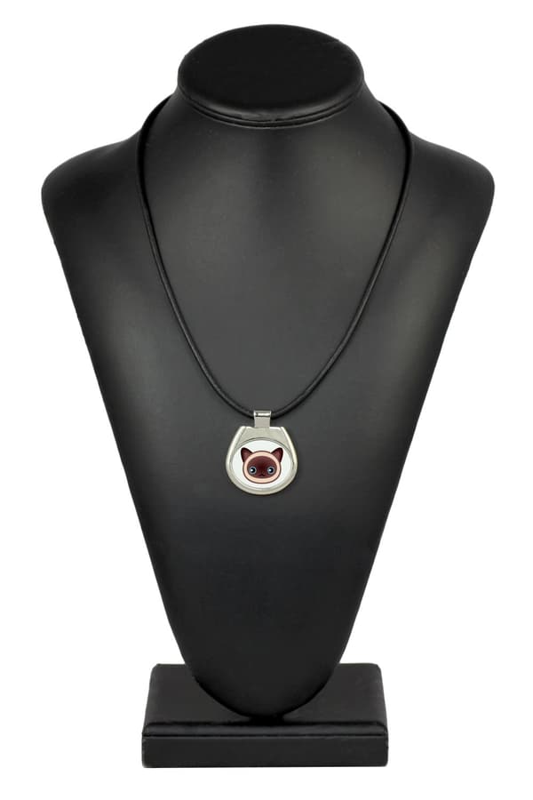 Siamese - hängande halsband med grafik på en remkedja från Art-Dog