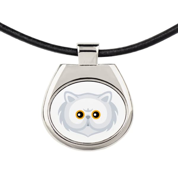 Persiskt hänge halsband med grafik på en remkedja från Art-Dog