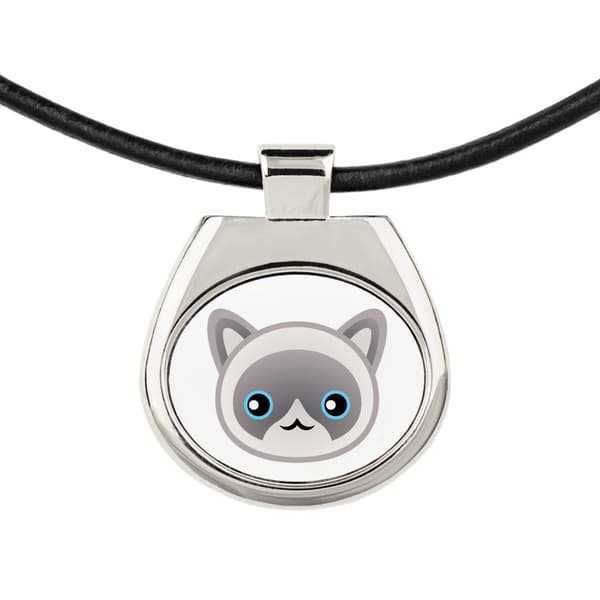 Ragdoll - hängande halsband med grafik på en remkedja från Art-Dog