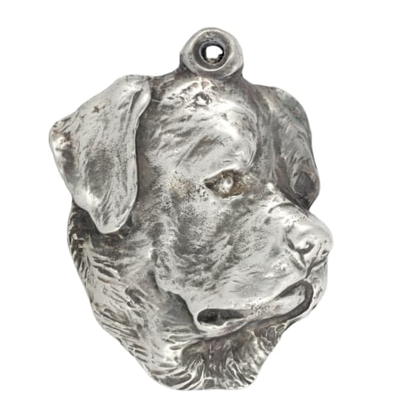 Rottweiler I - halsband med en hund, hundhänge på en silverkedja, unika Art-Dog-smycken