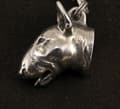 Miniatyrbild 2 av 7: Bull terrier, Bull Terrier I - halsband med en hund, hundhänge på en silverkedja, unika Art-Dog smycken