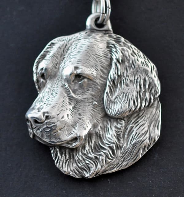 Golden Retriever - halsband med en hund, hundhänge på en silverkedja, unika Art-Dog-smycken