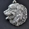 Miniatyrbild 2 av 8: Berner Sennenhund, Berner Sennenhund I - halsband med hund, hundhänge på silverkedja, unika Art-Dog smycken