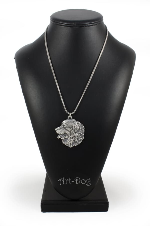 Berner Sennenhund, Berner Sennenhund I - halsband med hund, hundhänge på silverkedja, unika Art-Dog smycken