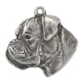 Pikkukuva 7 / 8: Boxer, Boxer I - kaulakoru koiran kanssa, koiran riipus hopeaketjussa, ainutlaatuiset Art-Dog korut