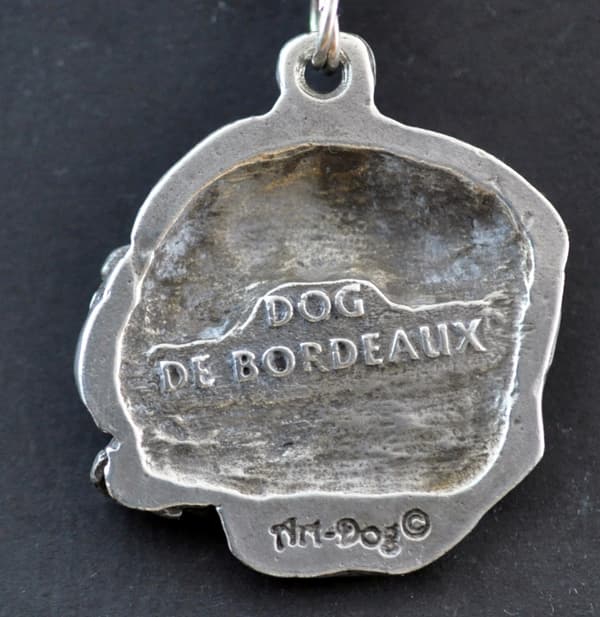 Bordeaux Dog, Dogue de Bordeaux, French Mastiff I - halskæde med en hund, hundevedhæng på en sølvkæde, unikke Art-Dog smykker