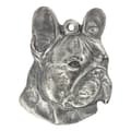 Miniatyrbild 7 av 8: Fransk bulldog I - halsband med hund, hundhänge på en silverkedja, unika Art-Dog-smycken