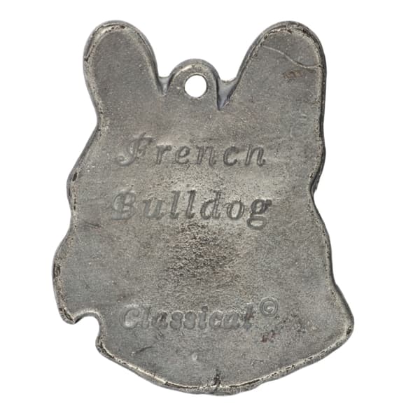Fransk bulldog I - halsband med hund, hundhänge på en silverkedja, unika Art-Dog-smycken