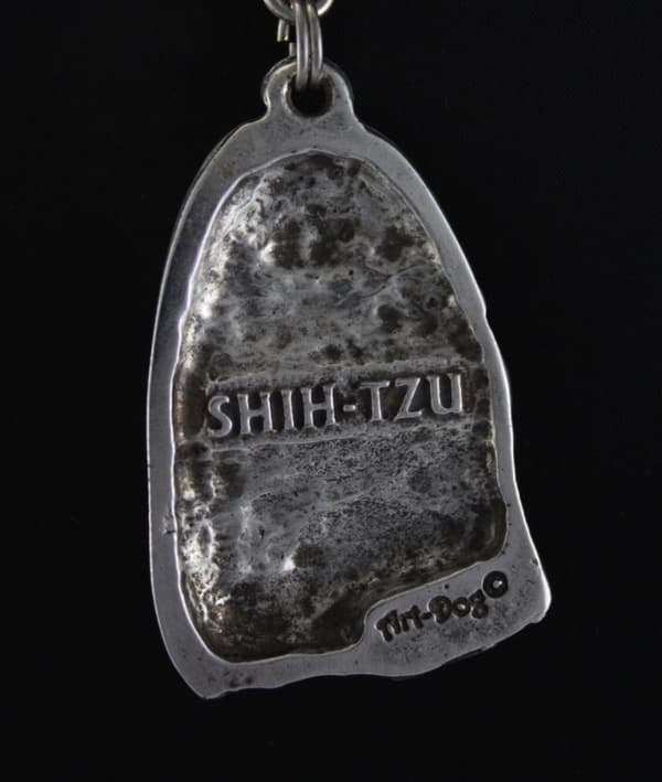 Shih Tzu, Shi tsu, Shi-Tzu, Szi-cu, Szitzu I - halsband med en hund, hundhänge på en silverkedja, unika Art-Dog-smycken