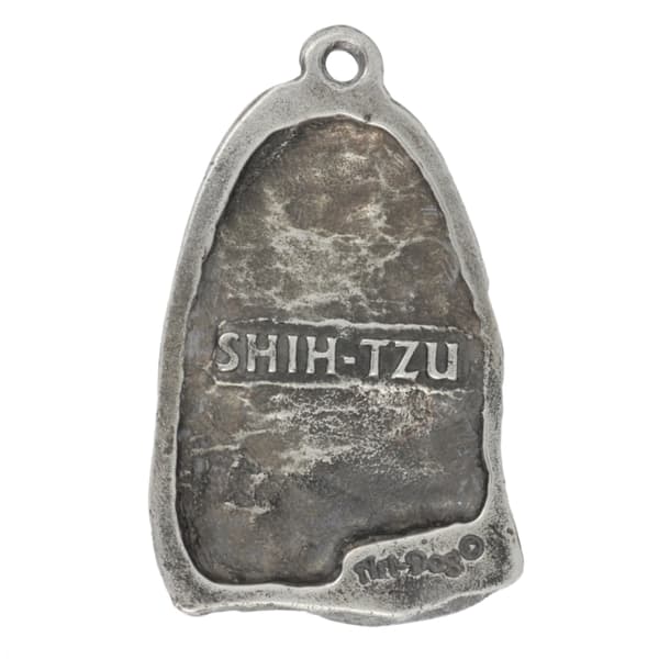 Shih Tzu, Shi tsu, Shi-Tzu, Szi-cu, Szitzu I - halsband med en hund, hundhänge på en silverkedja, unika Art-Dog-smycken