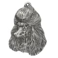 Miniatyrbild 7 av 8: Pudel - halsband med en hund, hundhänge på en silverkedja, unika Art-Dog-smycken