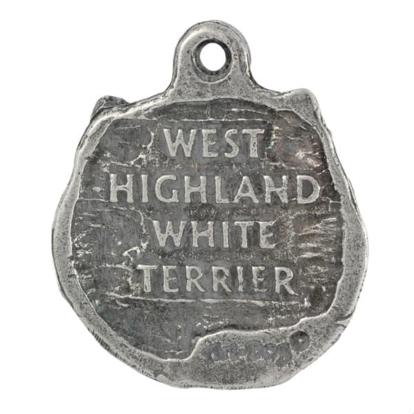 West Highland White Terrier, Westie - hundehalskæde, hundevedhæng på sølvkæde, unikke Art-Dog smykker
