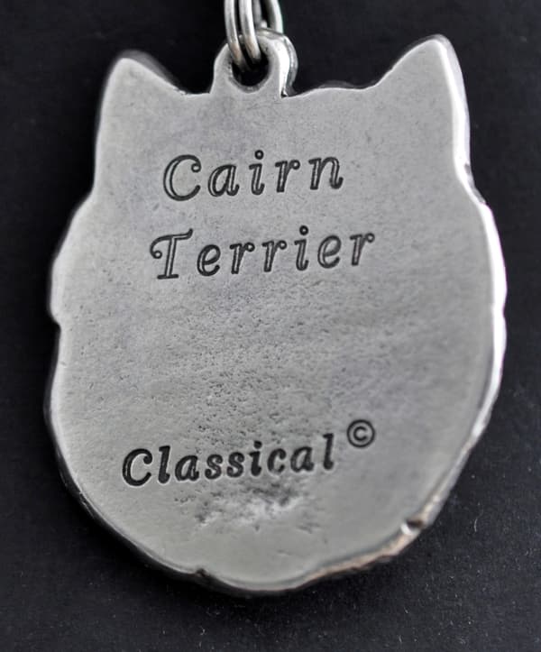 Cairn Terrier - halsband med en hund, hundhänge på en silverkedja, unika Art-Dog-smycken