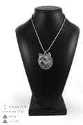 Miniatyrbild 6 av 8: Cairn Terrier - halsband med en hund, hundhänge på en silverkedja, unika Art-Dog-smycken