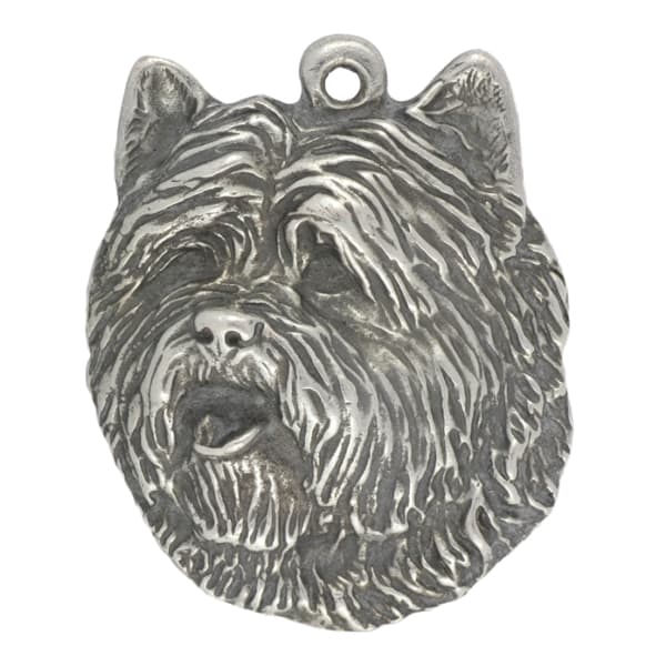 Cairn Terrier - halsband med en hund, hundhänge på en silverkedja, unika Art-Dog-smycken