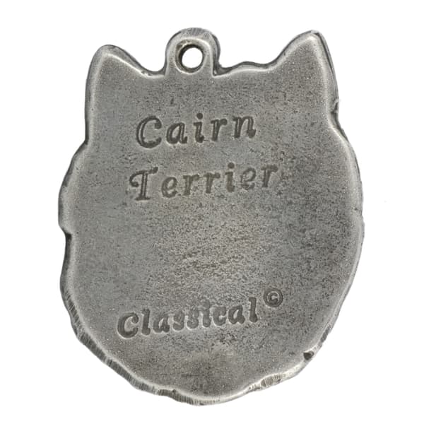 Cairn Terrier - halsband med en hund, hundhänge på en silverkedja, unika Art-Dog-smycken