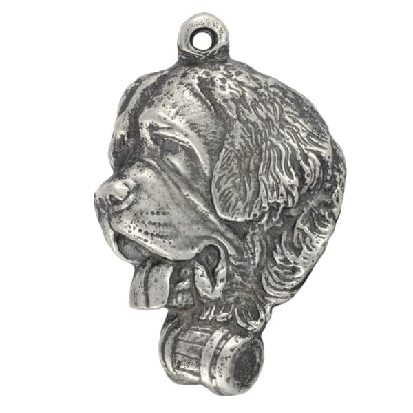 St. Bernard, St. Bernard, St. Bernarda - kaulakoru koiralla, koirariipus hopeaketjussa, ainutlaatuiset Art-Dog korut