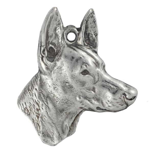 Faraos hund, maltesisk vinthund - halsband med en hund, hundhänge på en silverkedja, unika Art-Dog-smycken