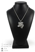 Miniatyrbild 6 av 8: Jack Russell Terrier - halsband med en hund, hundhänge på en silverkedja, unika Art-Dog-smycken