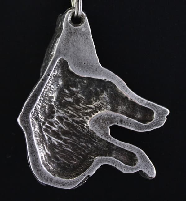 Afrikansk vinthund, Azawakh I - halsband med en hund, hundhänge på en silverkedja, unika Art-Dog-smycken