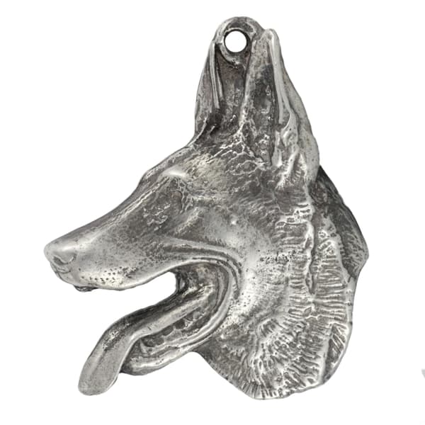 Afrikansk vinthund, Azawakh I - halsband med en hund, hundhänge på en silverkedja, unika Art-Dog-smycken