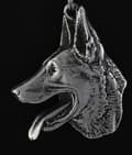 Miniatyrbild 2 av 8: Afrikansk vinthund, Azawakh I - halsband med en hund, hundhänge på en silverkedja, unika Art-Dog-smycken