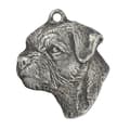 Pikkukuva 7 / 8: Borderterrieri - kaulakoru koiran kanssa, koiran riipus hopeaketjussa, ainutlaatuiset Art-Dog-korut