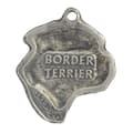 Pikkukuva 8 / 8: Borderterrieri - kaulakoru koiran kanssa, koiran riipus hopeaketjussa, ainutlaatuiset Art-Dog-korut