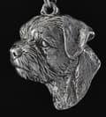 Pikkukuva 2 / 8: Borderterrieri - kaulakoru koiran kanssa, koiran riipus hopeaketjussa, ainutlaatuiset Art-Dog-korut