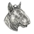 Miniatyrbild 7 av 8: Bull terrier, Bull Terrier III - halsband med en hund, hundhänge på en silverkedja, unika Art-Dog smycken