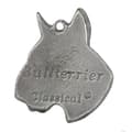 Miniatyrbild 8 av 8: Bull terrier, Bull Terrier III - halsband med en hund, hundhänge på en silverkedja, unika Art-Dog smycken