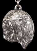 Miniatyrbild 3 av 8: Lhasa Apso - halsband med en hund, hundhänge på en silverkedja, unika Art-Dog-smycken