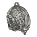 Miniatyrbild 7 av 8: Lhasa Apso - halsband med en hund, hundhänge på en silverkedja, unika Art-Dog-smycken