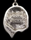 Miniatyrbild 2 av 8: Lhasa Apso - halsband med en hund, hundhänge på en silverkedja, unika Art-Dog-smycken