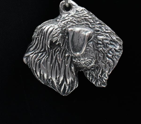 Coated wheaten terrier - halskæde med en hund, hundevedhæng på en sølvkæde, unikke Art-Dog smykker