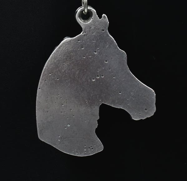 Arabisk häst - halsband med en häst, hästhänge på en silverkedja, unika Art-Dog-smycken