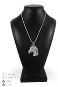 Miniatyrbild 6 av 8: Arabisk häst - halsband med en häst, hästhänge på en silverkedja, unika Art-Dog-smycken