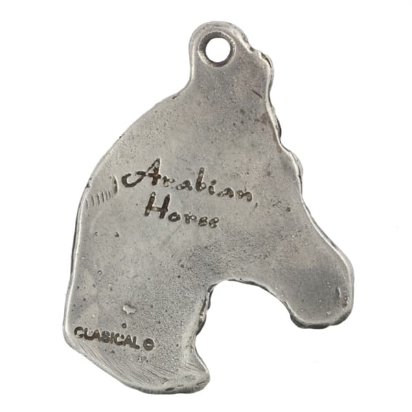 Arabisk häst - halsband med en häst, hästhänge på en silverkedja, unika Art-Dog-smycken
