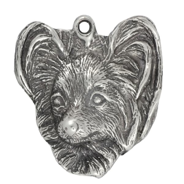 Persialainen kissa - kaulakoru kissalla, kissariipus hopeaketjussa, ainutlaatuiset Art-Dog-korut