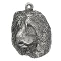 Miniatyrbild 5 av 6: Kaukasisk herdehund - halsband med en hund, hundhänge på en silverkedja, unika Art-Dog-smycken