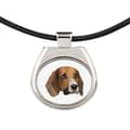 Miniatyrbild 3 av 3: Beagle - halsband med ett foto och en geometrisk inskription av Art-Dog