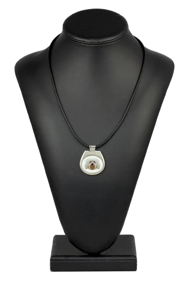 Havanese, Havanese - halsband med ett foto och en geometrisk inskription av Art-Dog