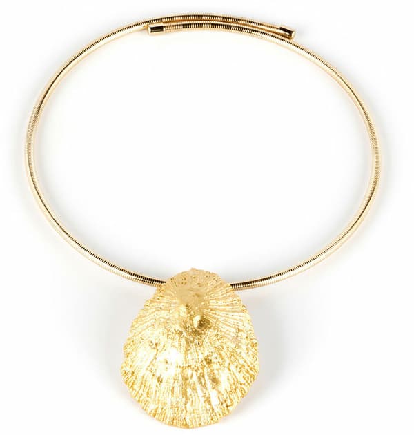 Ladies' Necklace Shabama Calobra Brass gold-plated Elastic