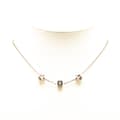 Miniatyrbilde 4 av 5: Pre-owned Louis Vuitton Silver Plated Crystal Gamble Necklace Silver