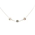 Miniatyrbilde 1 av 5: Pre-owned Louis Vuitton Silver Plated Crystal Gamble Necklace Silver