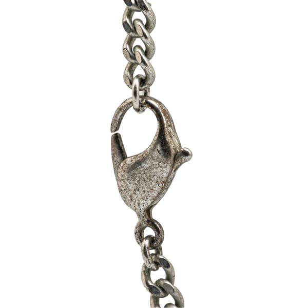 Pre-owned Chanel Resin CC Camellia Charm Necklace Red