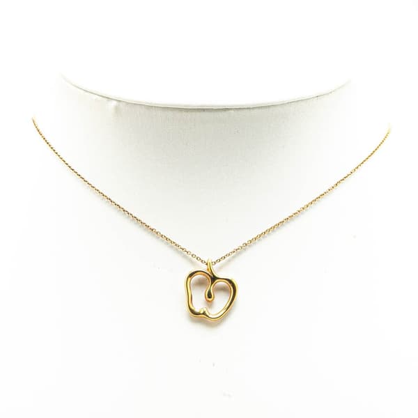 Pre-owned Tiffany Elsa Peretti 18K Yellow Gold Apple Pendant Necklace Gold