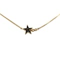 Miniatyrbilde 1 av 5: Pre-owned Chanel Gold Plated and Enamel Coco Star Necklace Gold