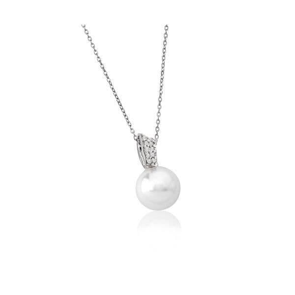 Collier - MAJORICA - Utsökt - Silver - Zirkoniumoxid - 12mm